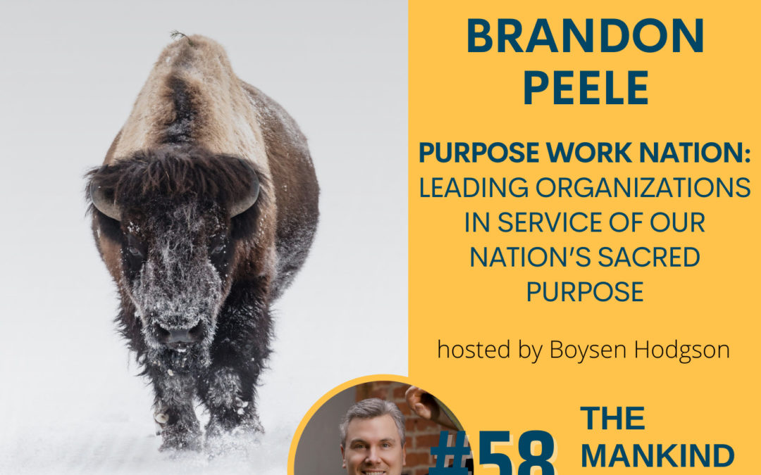 Purpose Work Nation: Leading Organizations in Service of Our Nation’s Sacred Purpose | Brandon Peele | Ep. #058